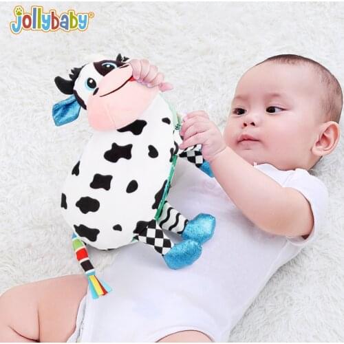 Jollybaby Story Teller Autism Educational Montessori Toys Cloth Book for Baby Parent- child Reading Animals Dolls