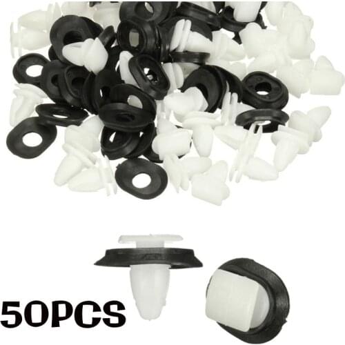 50pcs Car Door Moulding Clip Trim For Fiat Ducato 71728806 Exterior Side Molding Massage Lower Door Trim Clips Car Accessories