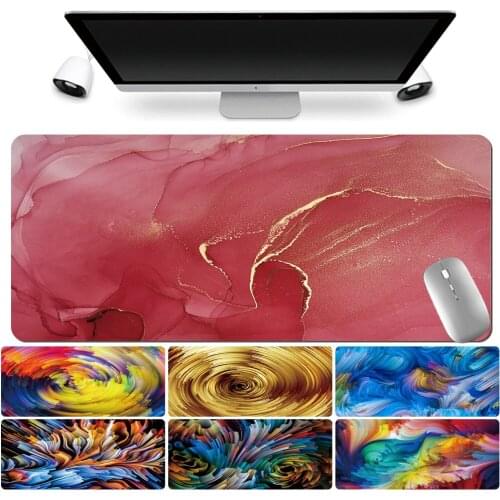 Mouse Pad Gaming Gamer Large Table Mat Watercolor Series Keyboard Mat High Quality Leather Computer Office Computer Keyboard Mat