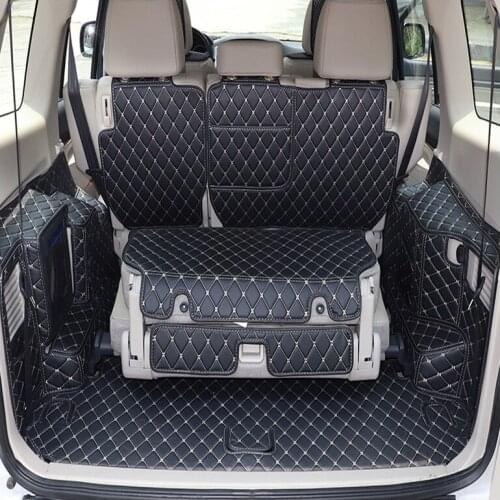 Car trunk mats For Mitsubishi Pajero V97 V93 V73 12-18Car Custom waterproof boot carpets Car Accessories Interior