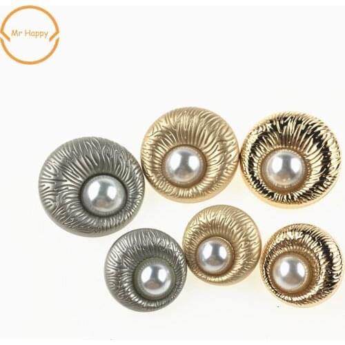 Hight quality 2pcs/lot fashion decorative pearl buttons sewing buttons for coat jacket sweater Garment accessories DIY