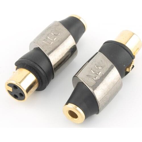 Monster Pure Copper 6.35mm TRS Stereo Female to XLR Female Audio Adapter Mixer Connector Plug for Microphone Headphone Amplifier