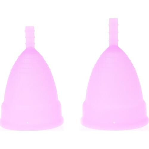 Soft Reusable Silicone Health Menstrual Period Cup For Women Size L/S New
