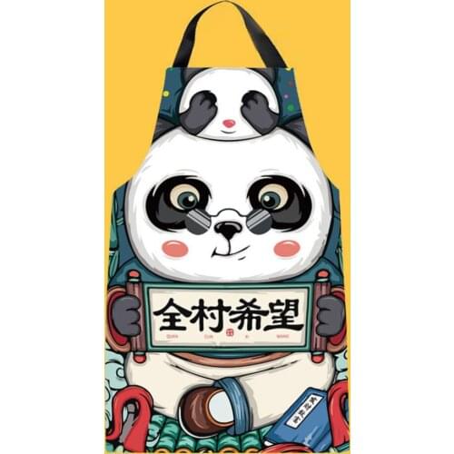 2021 New Chinese Style Apron Summer Breathable Kitchen Household Cute Waterproof Anti-fouling Apron Dirt-resistant