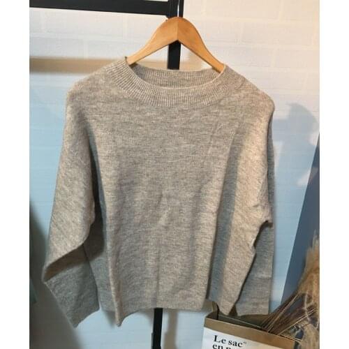2021 New Orange Sweater Women Autumn Winter Round Neck Thin Sweater Girl Long Sleeve Cheap Jersey Casual Knit Pullovers