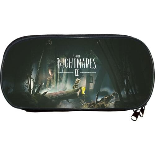 Game Little Nightmares 2 Pencil Cases Kids Cartoon 3D Printed Multifunction Pencil Box Student Pen Bag Stationery Bag