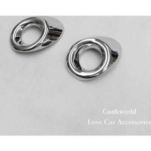 For 2017 Mazda 3 Axela Front Fog lights Ring cover Head Foglight Lamp Decoration Trim ABS Chrome Car-Styling Accessories