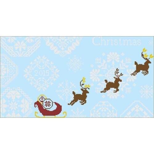 Christmas snowflake elk patterns Counted Cross Stitch 11CT 14CT DIY Chinese Cross Stitch Kits Embroidery Needlework Sets