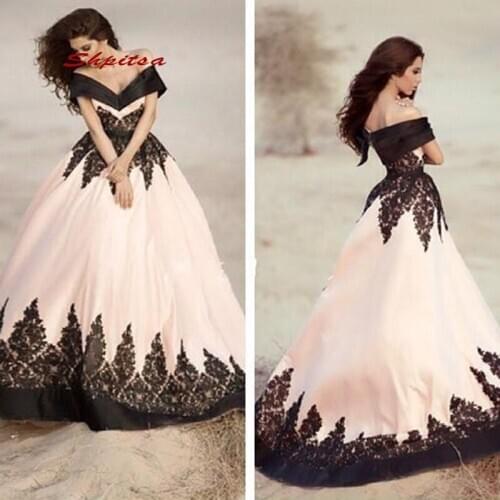 Sexy Long Lace Evening Dresses Party Plus Size Pink And Back Ladies Women Prom Formal Dresses Evening Gown