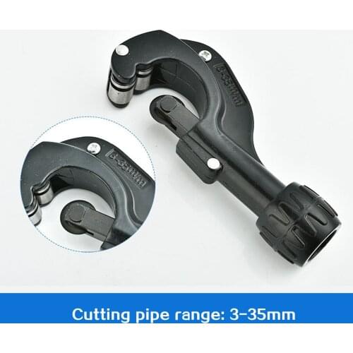 Tubing Cutter 1/8 to 1-3/8 Inch for Pipe Copper PVC Thin Stainless Steel Tube with Extra Blade and Reamer