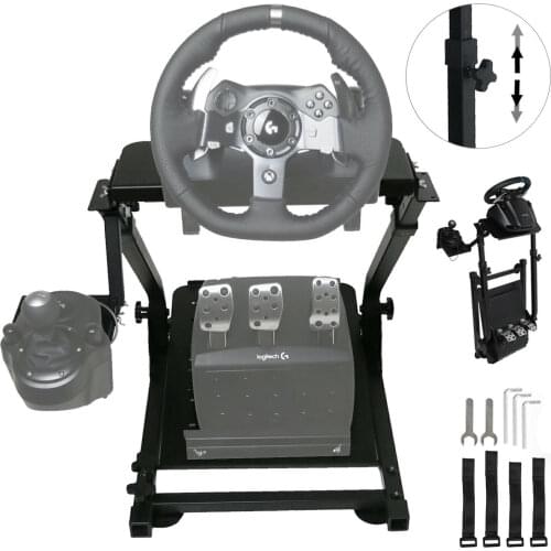 VEVOR G25 G27 G920 Folding Career Steering Wheel Holder without Steering Wheel Pedals Racing Simulator