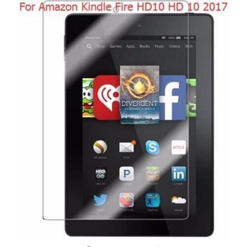 Tempered Glass Screen Protector Film for Amazon Kindle Fire HD10 HD 10 2017 10.1" Tablet