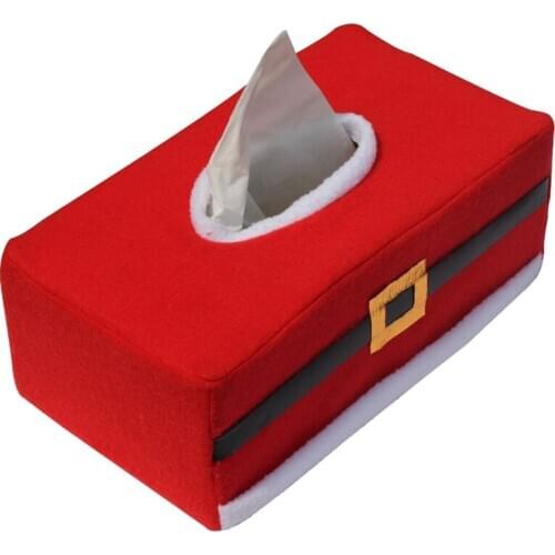 2 Styles Christmas Tissue Box Cover Table Decor Christmas Decorations Home Party Ornament Decoration Creative Napkin Box