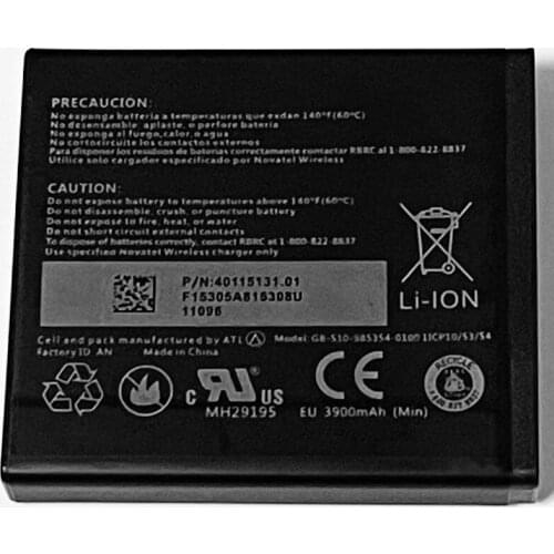 3.8V 4400mAh 40123117 1ICP10/40/69 16002 For Verizon Novatel Jetpack 7730L 8800L MiFi 4G LTE WIFI Router Hotspot Modem Battery