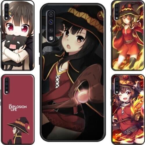Anime Megumin Konosuba Case For Samsung A51 A71 A70 A50 A40 A10 A20e A21S Galaxy S20 Plus S10 S9 Note 20 Ultra