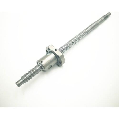 FREE SHIPPING machined 1204 Ball Screw Rolled C7 ballscrew SFU1204 150 200 250 300 350 400 450 500 550 600 650 mm for CNC parts