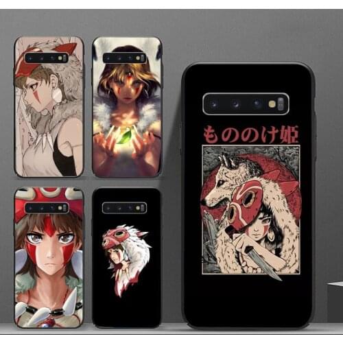 Japanese Anime Princess Mononoke Phone Case For Samsung galaxy S 8 9 10 20 21 30 A 30 50 51 70 note 10 plus Ultra 5g