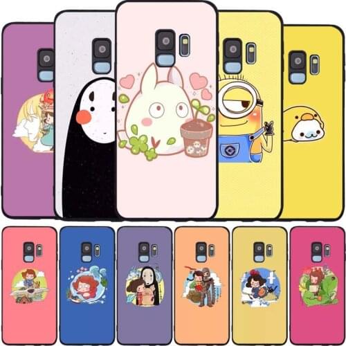 Anime hand drawn Tempered Glass Phone Case For Samsung Galaxy S8 S9 S10 S20 PLUS J8 J6 J4 2018 NOTE 8 9 10 Cover Shell