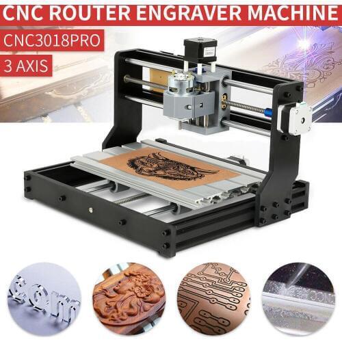 CNC 3018 PRO Laser Engraver GRBL control 3Axis PBC Milling Laser Engraving Machine Wood Router w/ 2500mw Laser