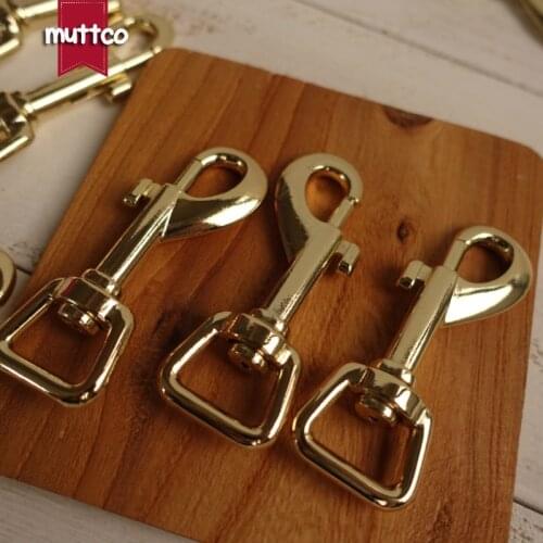 DIY Dog leash wholesale environmental golden 20mm metal key chain Metal clip Dog Clasp Metal Hook Hardware lobster buckle PK-003