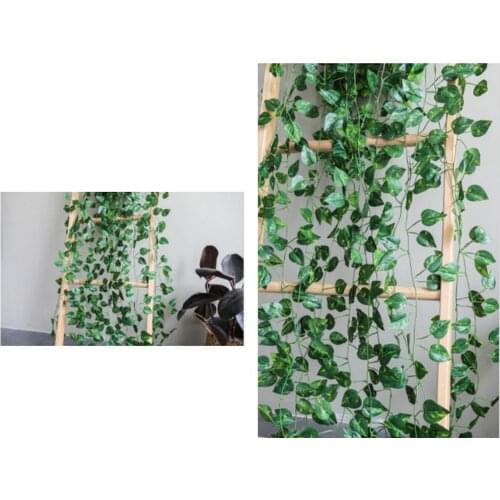 Home Garden Balcony Indoor Artificial Trailing Ivy Vine Leaf Ferns Greenery Garland Foliage Grape Plants Simulations