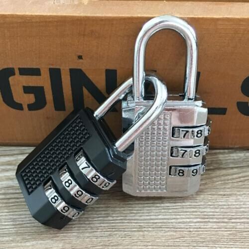 2 combination lock small mini padlock gym make-up box change clothes the cabinet suitcase dormitory door lock
