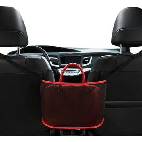 Between The Two Seats Of The Car Car Screen Suspension Type Car Storage Bag Universal Car Storage Net Pocket Storage Supplies