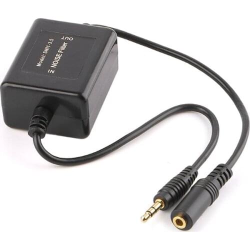3.5mm Headphone Mini Jack Ground Loop Isolator Noise Filter Car Auido Stereo New