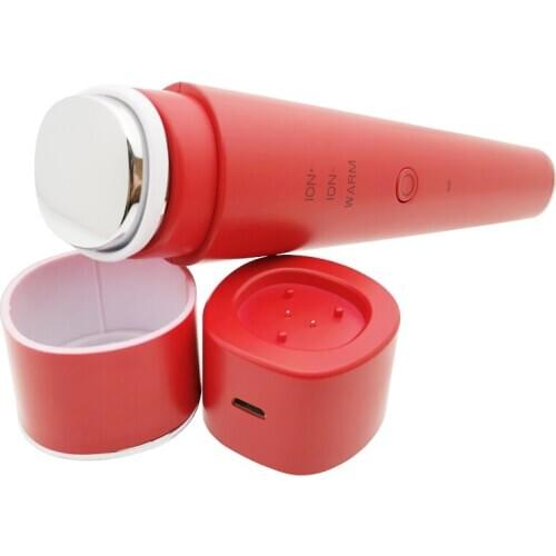 Heating Therapy Galvanic Ion Facial Spa Beauty Device Pore Deep Clean Acne Blackhead Remove Face Tightening Rejuvenation Machine