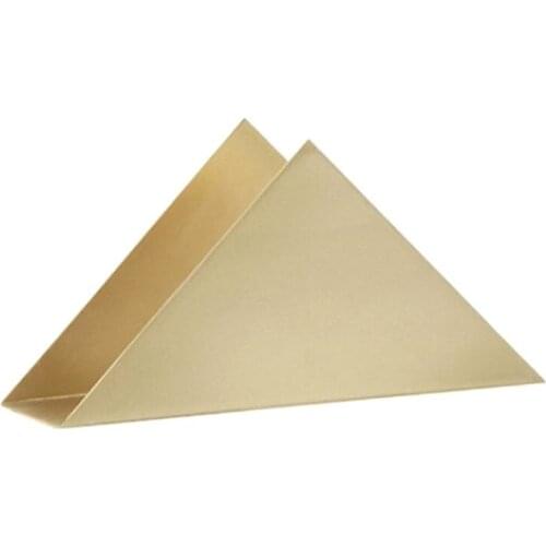 Stainless Steel Napkin Rack Box Dispenser Triangle Paper Tissue Holder Home Party Table Decoration