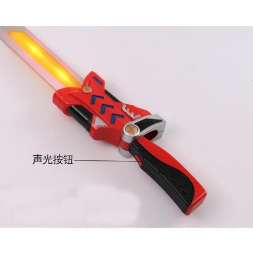 Boy Gift Armor Warrior Voice Glowing Flashing Swords Model Toys For Children Sword Weapon Category Plastic 2021