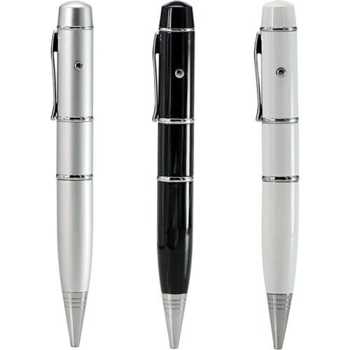 Custom Your Logo Light Laser Pen Shape USB Flash Drive 4GB 8GB 16GB 32GB 64GB Usb Disk USB 2.0 Pen Drive Memory Stick Pendrive