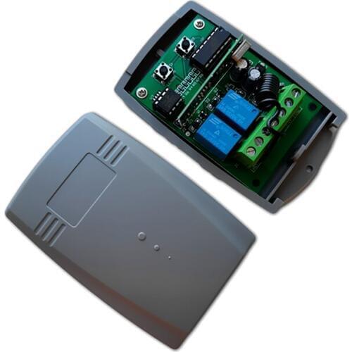 Crawford Receiver 433 mhz garage door remote control receiver EA433 2KS EA433 4KS remote control switch 2 channel 12-24V