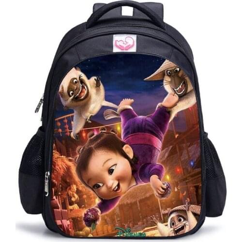 16 Inch Raya and The Last Dragon Backpack Kids New Cartoon Students School Bags Primary Mochilas Children Gifts