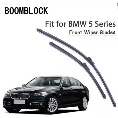 BOOMBLOCK 2PCS High Quality Front Windshield Wiper Blades For 5-series BMW E39 G30 E60 F10 F11 F07 Accessories