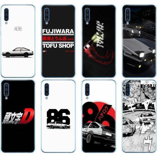 Silicon phone cover case for Samsung Galaxy S10 E PLUS A10 A20 A30 A40 A50 A70 A10E A20E M20 cover anime AE86 Initial D