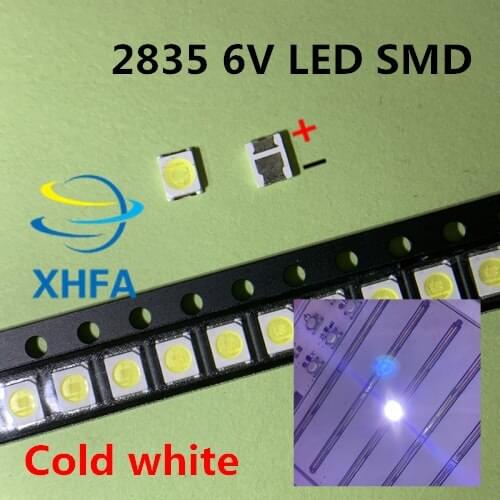 LED Backlight 1210 3528 2835 1W 6V 96LM Cool white LCD Backlight for TV TV Application 01.JT.2835BPWS2-C 120PCS