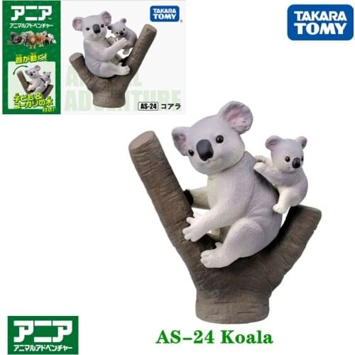 Takara Tomy ANIA Animal Advanture AS-24 Koala Resin Kids Educational Mini Action Figure Toy Bauble