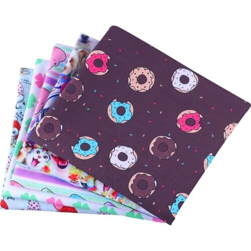 50*140CM Cartoons pattern Polyester cotton Fabric Patchwor Printed for Tissue Kids Home Textile for Sewing Doll Dress Curtain