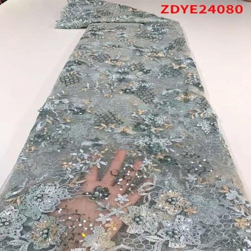 Tube bead embroidery Guipure Cord African Lace Fabric French Lace Fabric For Diy Dress Wedding Sewing ZDLF25060