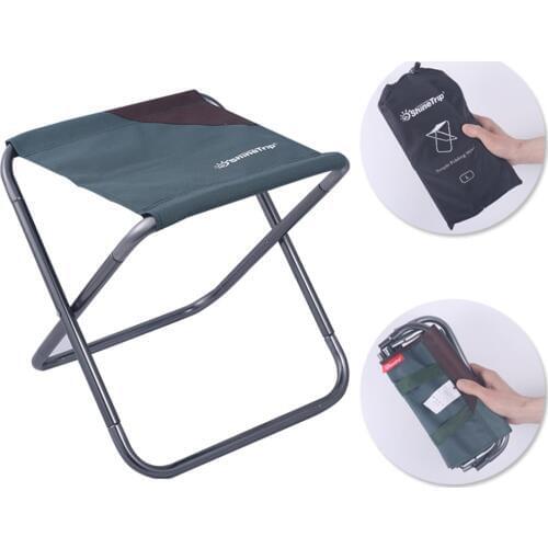 Outdoor Folding Fishing Chair Seat Fold Up Stool Seat Train Travel Camping Fishing Chair Small Chair Barbecue Stool with Bag