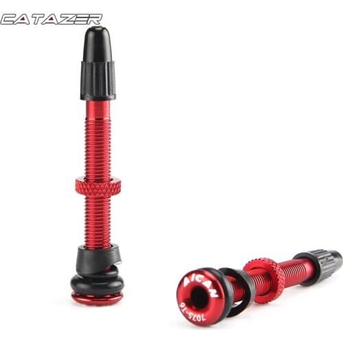 One Piece 72MM/ 58MM Bicycle Vacuum Tire Nozzle Bike Vacuum Tyre Tubeless Presta Valve Extension Aluminum Alloy