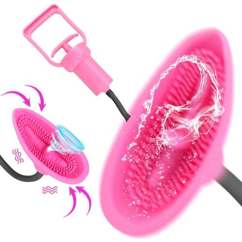 VATINE 10 Speed Clitoris Stimulator Nipple Vibrator Vacuum Pussy Pump Vagina Pump Tongue Licking Sucking Sex Toys For Woman