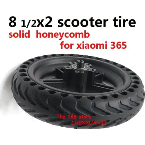For Xiaomi Mijia M365 Scooter rear Wheels 8 1/2X2 Xiaomi Electric Skate Board 8.5 inch solid wheel alloy rims 8.5X2 81/2X2wheel