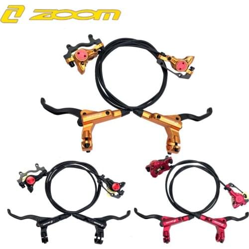 ZOOM mountain bike brake HB875 bicycle aluminum alloy hydraulic disc brake caliper rotors front and rear800/1400mm w/Bolts
