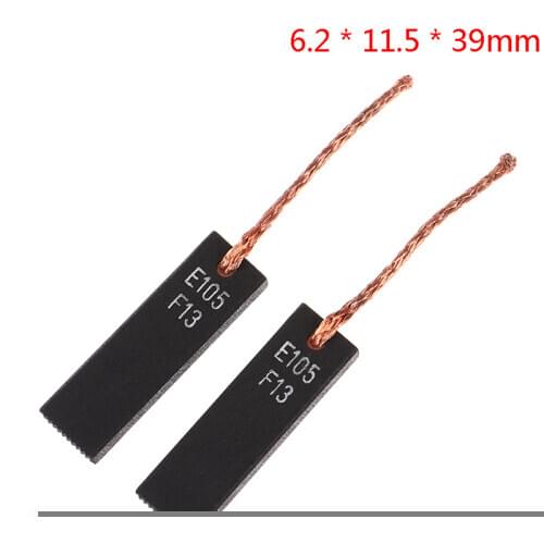 1 Pair 6.2*11.5*39MM Vacuum Cleaner Carbon Brush Motor Carbon Brushes