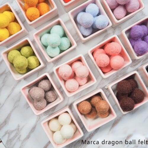 10pcs Wool Felt Balls Colorful Round Wool Felt Balls Pom Poms Wedding Decoration DIY Handmade Craft Gift Party decoration balls