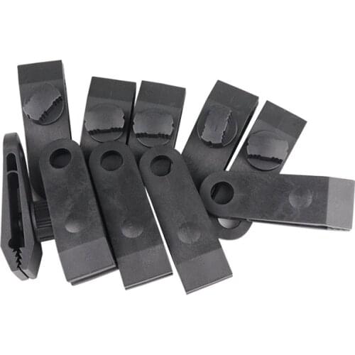 20pcs Camping Tent Clamps Tarpaulin Tarp Fastening Clips Outdoor Tent Fixed Clip Thumb Screw Lock For Canopy Rainfly Plastic