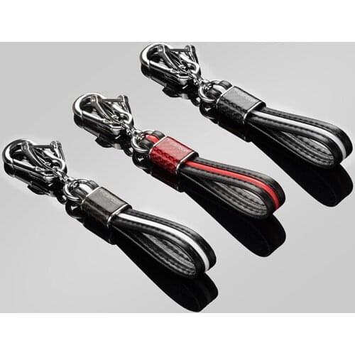 Carbon fiber Car key chain Chain link For All Cars Boutique