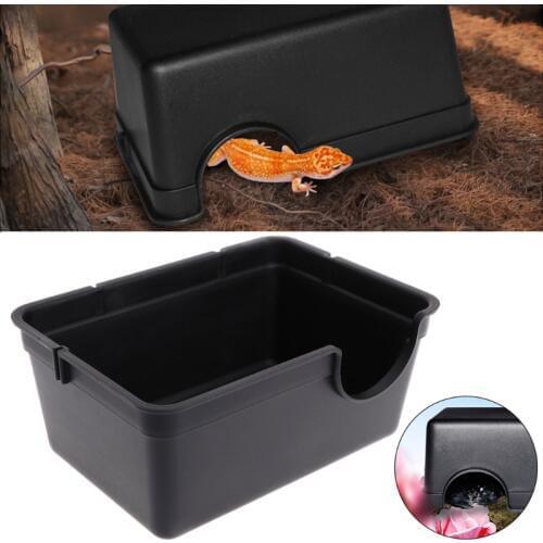 Reptile Box Hiding Case Hole Water Feeder Spider Turtle Snake Supplies Centipede